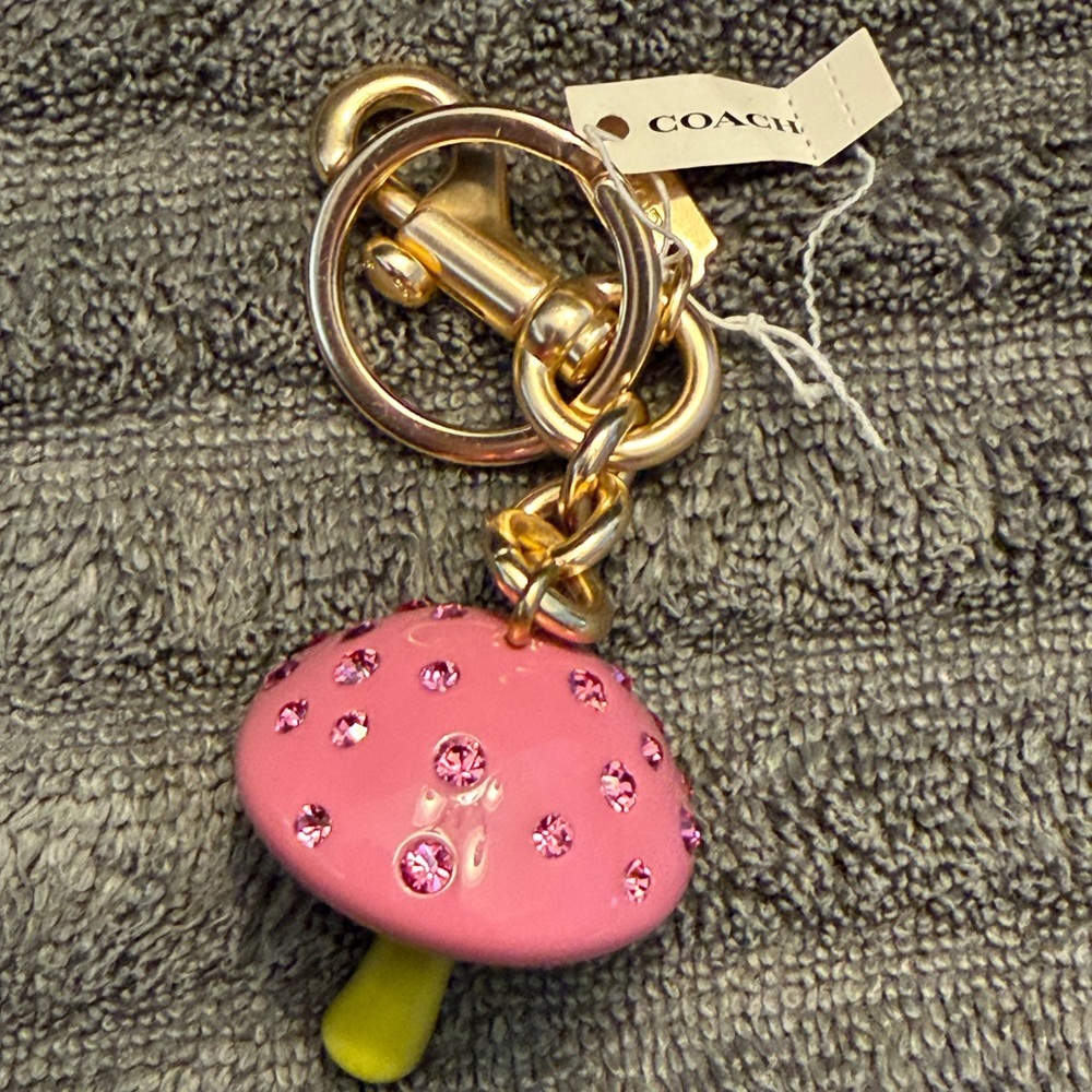 Coach x Observed By Us mushroom bag charm -NEW